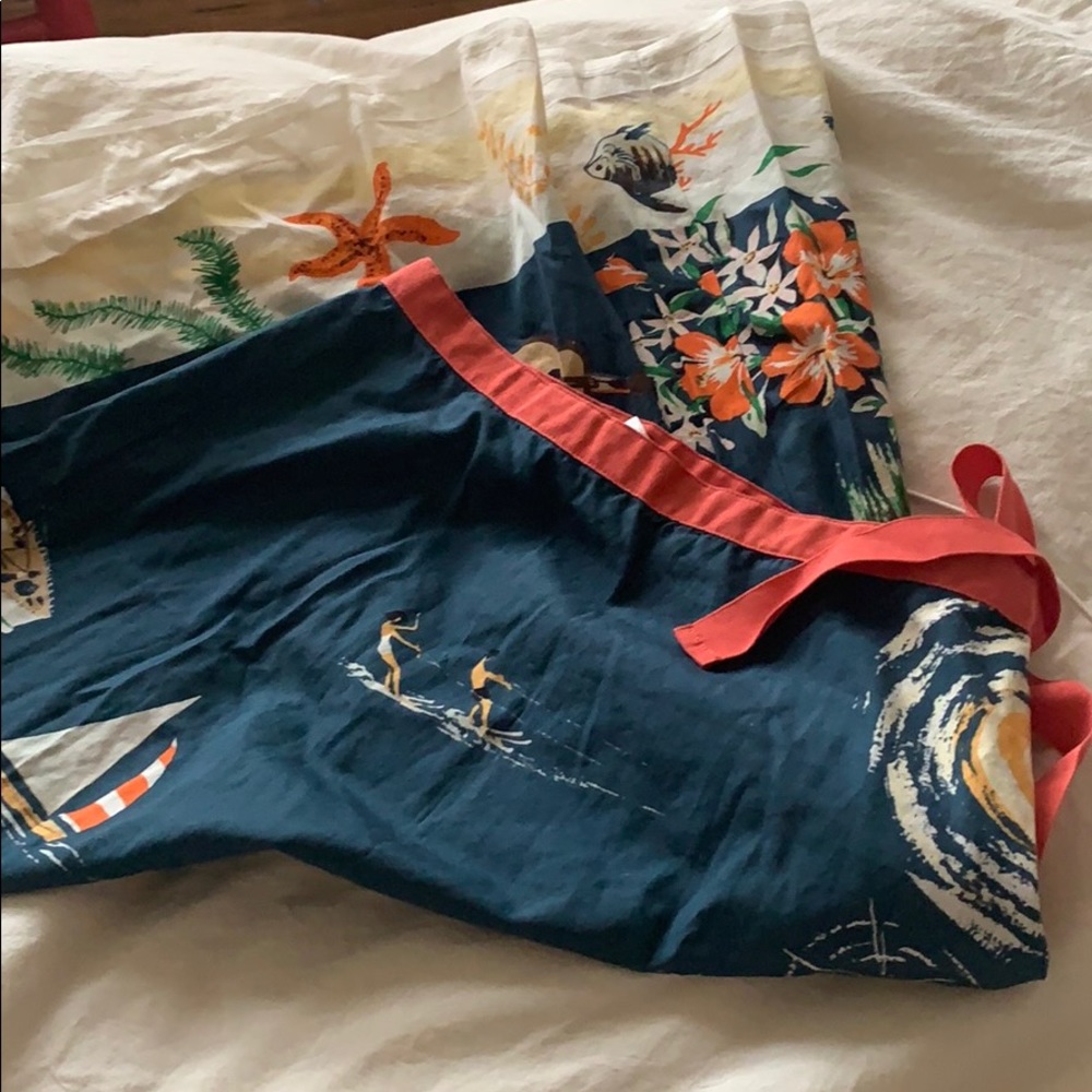 J.Crew cotton a line marine skirt